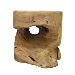 Stolik podręczny kawowy z kawałka korzenia drewno TEAK 40x40cm